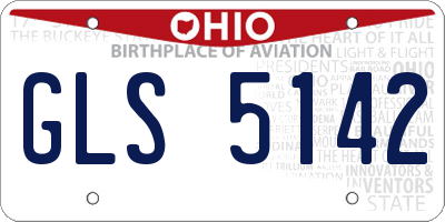 OH license plate GLS5142