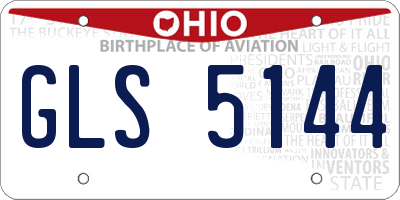 OH license plate GLS5144