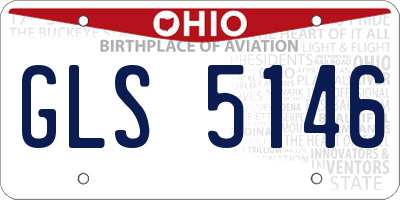 OH license plate GLS5146