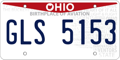 OH license plate GLS5153