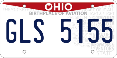 OH license plate GLS5155