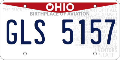OH license plate GLS5157