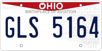 OH license plate GLS5164