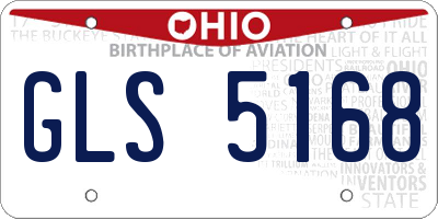 OH license plate GLS5168
