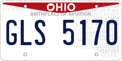OH license plate GLS5170