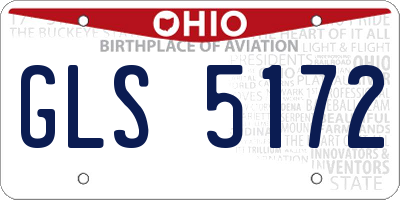 OH license plate GLS5172