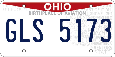 OH license plate GLS5173
