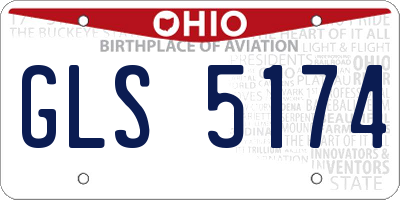 OH license plate GLS5174