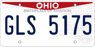 OH license plate GLS5175