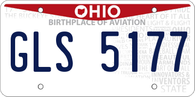 OH license plate GLS5177