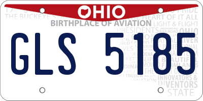 OH license plate GLS5185