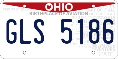 OH license plate GLS5186