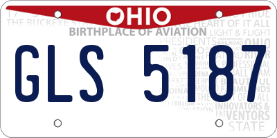 OH license plate GLS5187