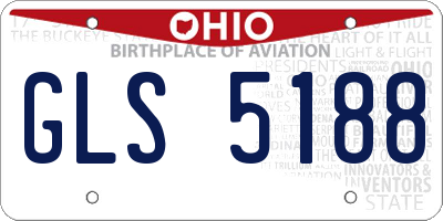 OH license plate GLS5188