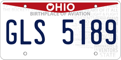 OH license plate GLS5189