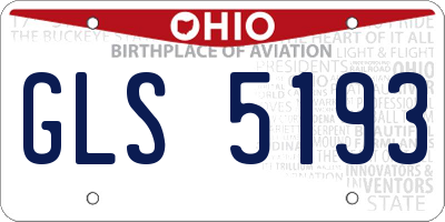 OH license plate GLS5193