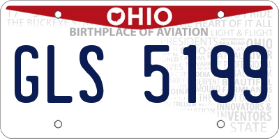 OH license plate GLS5199
