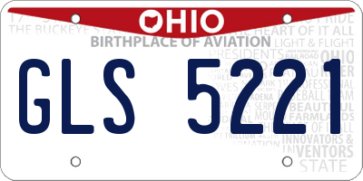OH license plate GLS5221