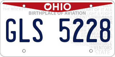 OH license plate GLS5228