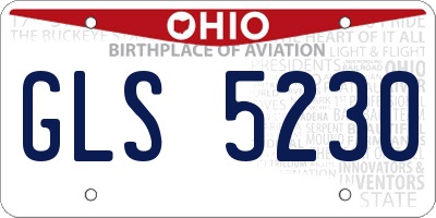 OH license plate GLS5230