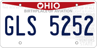 OH license plate GLS5252