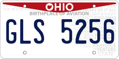 OH license plate GLS5256