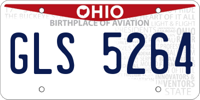 OH license plate GLS5264