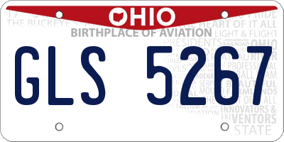 OH license plate GLS5267