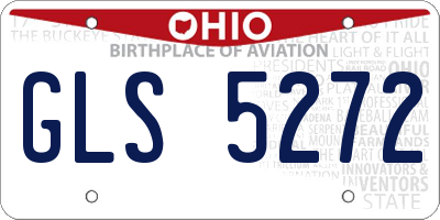 OH license plate GLS5272