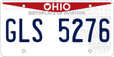 OH license plate GLS5276