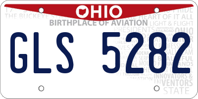 OH license plate GLS5282
