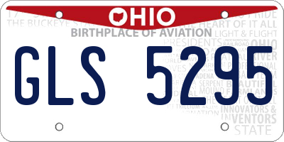 OH license plate GLS5295