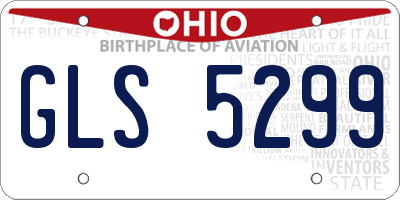OH license plate GLS5299