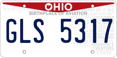 OH license plate GLS5317