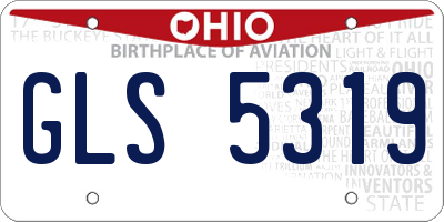 OH license plate GLS5319