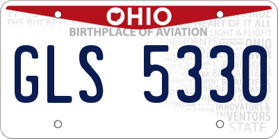 OH license plate GLS5330