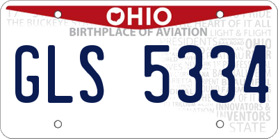 OH license plate GLS5334