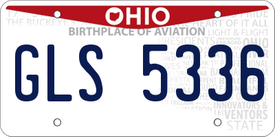 OH license plate GLS5336