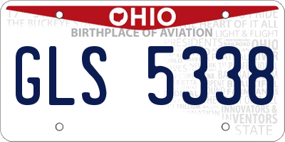OH license plate GLS5338