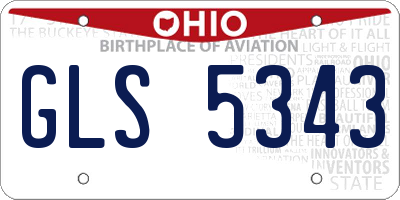 OH license plate GLS5343
