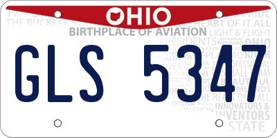 OH license plate GLS5347