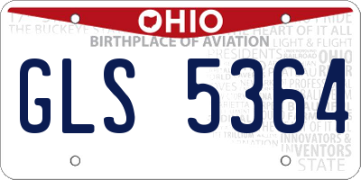 OH license plate GLS5364