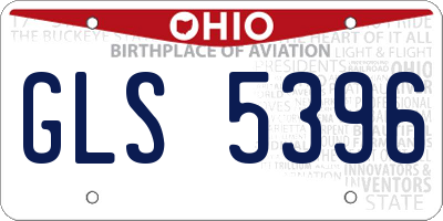 OH license plate GLS5396