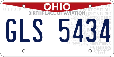 OH license plate GLS5434