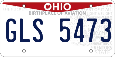 OH license plate GLS5473