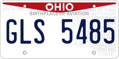 OH license plate GLS5485