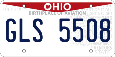 OH license plate GLS5508