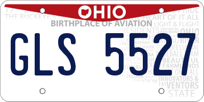 OH license plate GLS5527