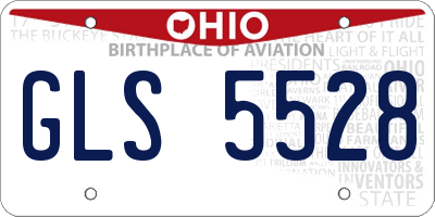 OH license plate GLS5528
