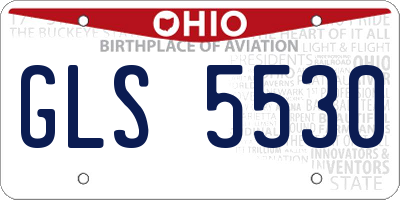 OH license plate GLS5530